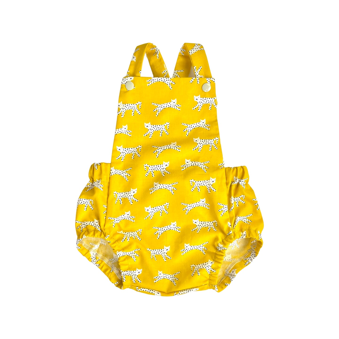 CAT-CH ME SHORT ROMPER - Emma Neale Handmade