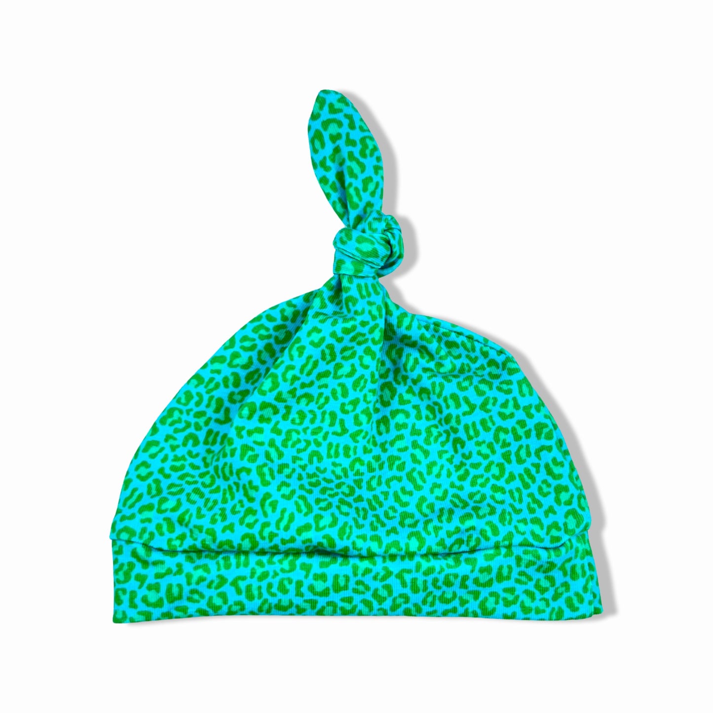 MINI LEOPARD KNOTTED HAT - Emma Neale Handmade