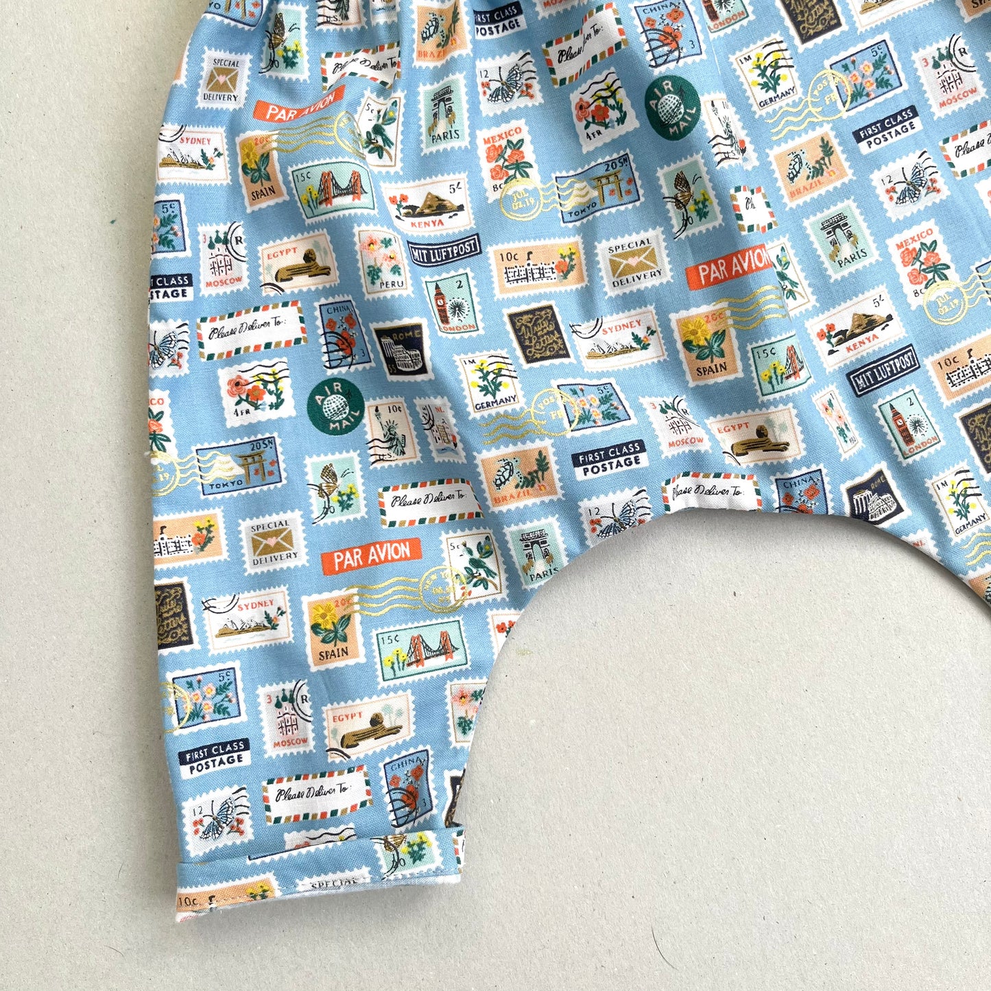 WORLD TRAVELLER HAREM TROUSERS in SKY