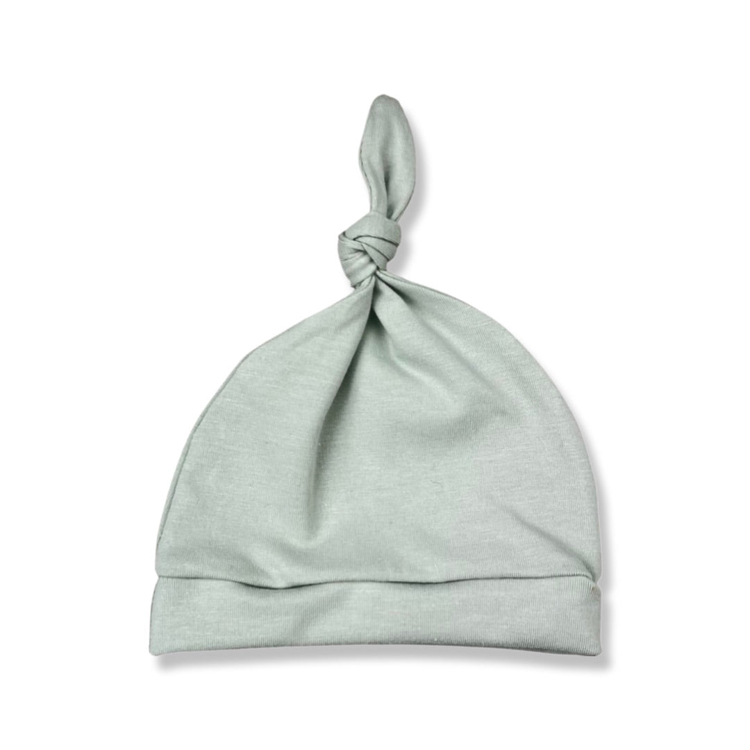 SEA FOAM KNOTTED HAT - Emma Neale Handmade