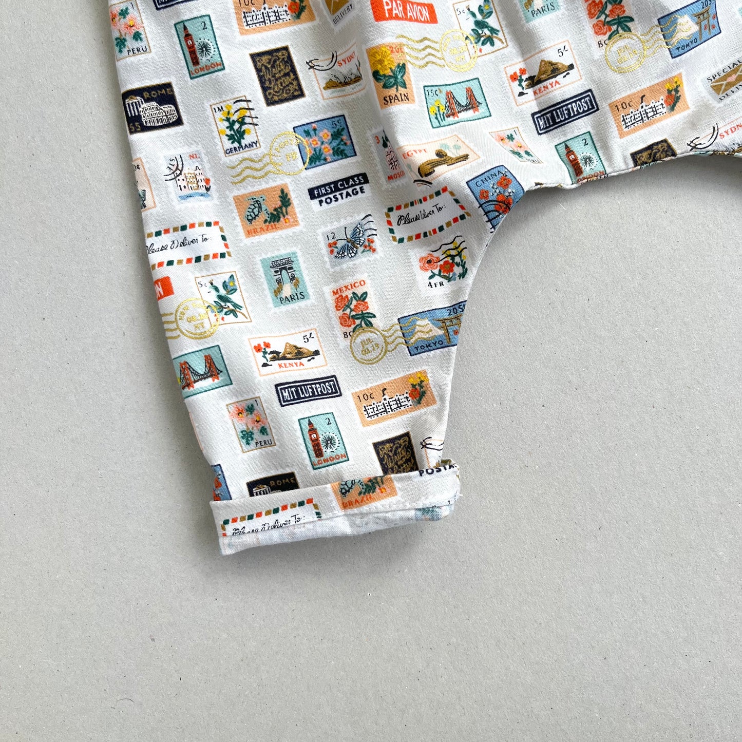 WORLD TRAVELLER HAREM TROUSERS in STONE