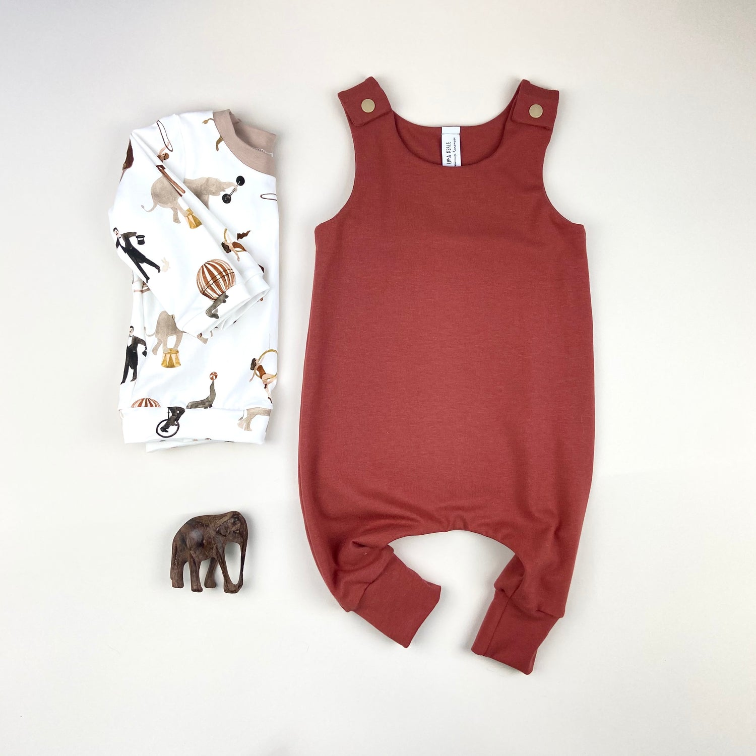 TOMATO HAREM ROMPER - Emma Neale Handmade