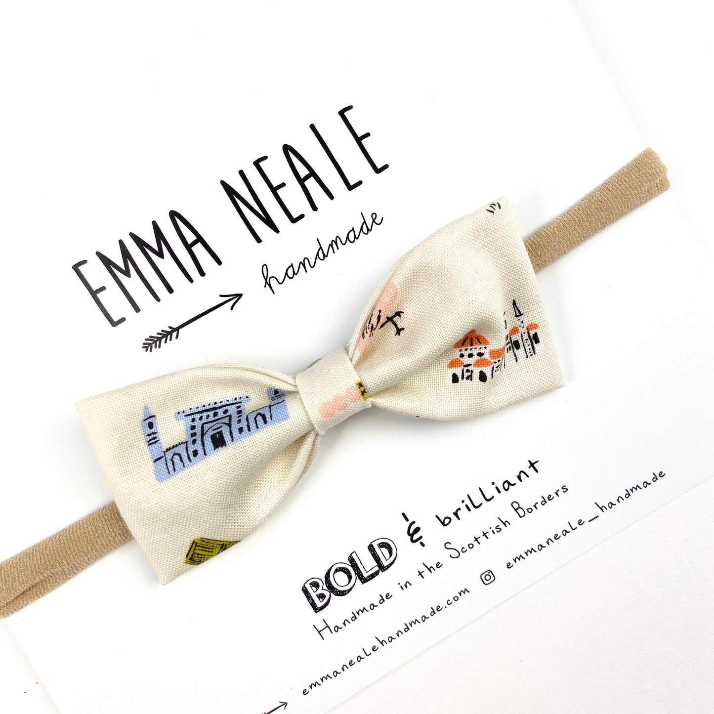 Little Explorer Ruby Bow Headband - Emma Neale Handmade