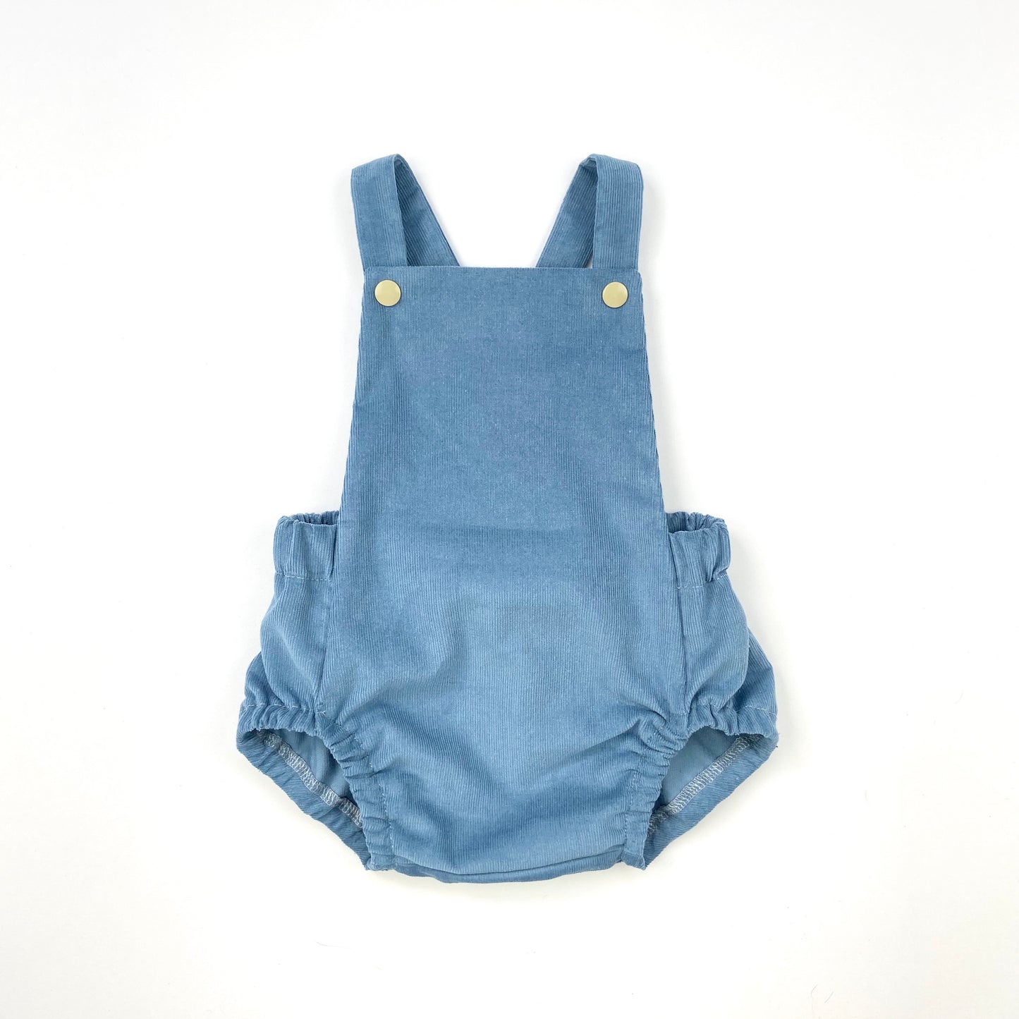 Blueberry Baby Needlecord Short Romper - Emma Neale Handmade