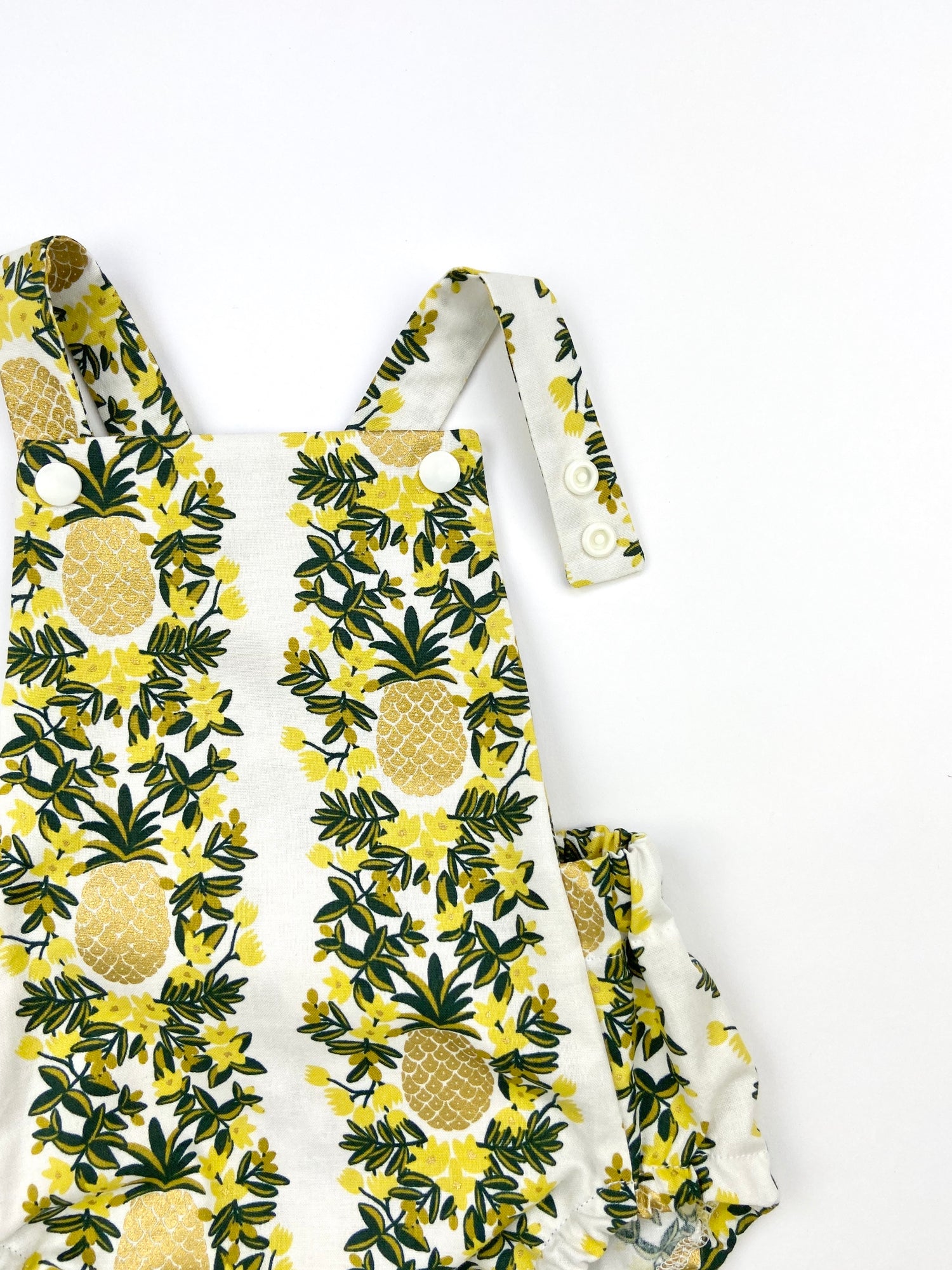 SALE 20% OFF Pineapple Vines Short Romper - Emma Neale Handmade