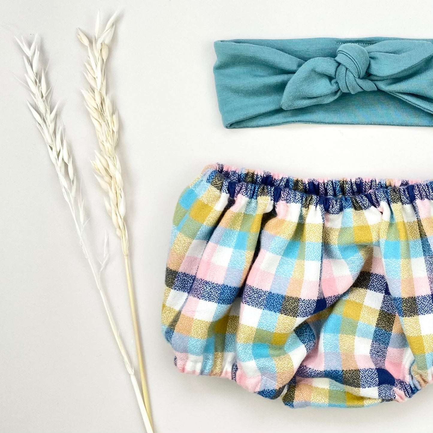 Sunny Check Modern Bloomers - Emma Neale Handmade