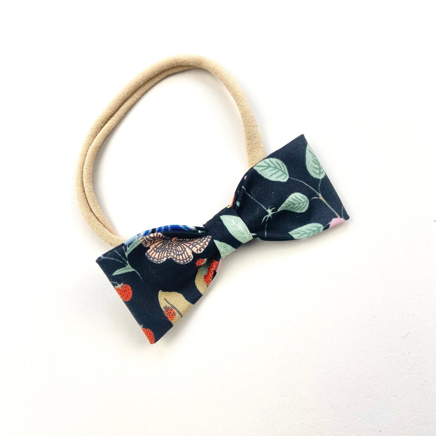 Strawberry Fields Ruby Bow Headband - Emma Neale Handmade