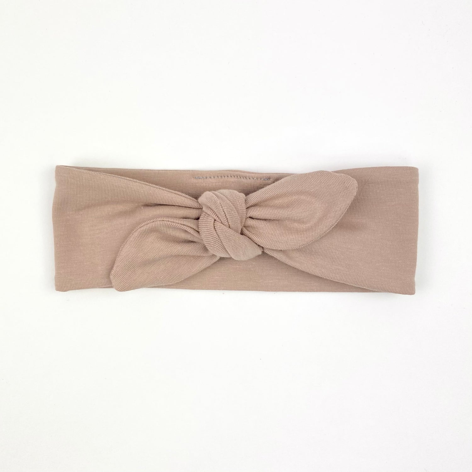TRUFFLE KNOTTED HEAD WRAP - Emma Neale Handmade
