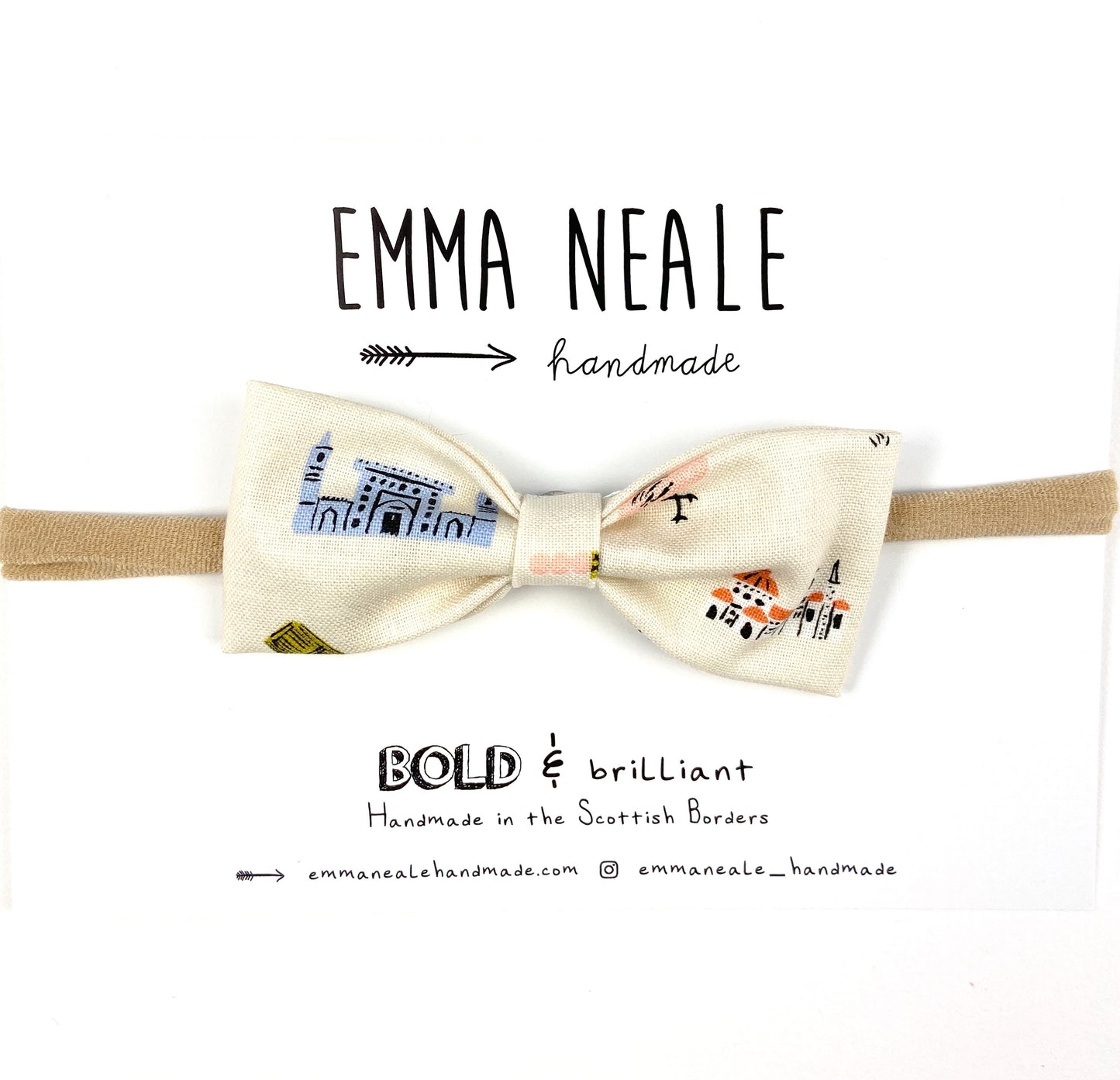 Little Explorer Ruby Bow Headband - Emma Neale Handmade