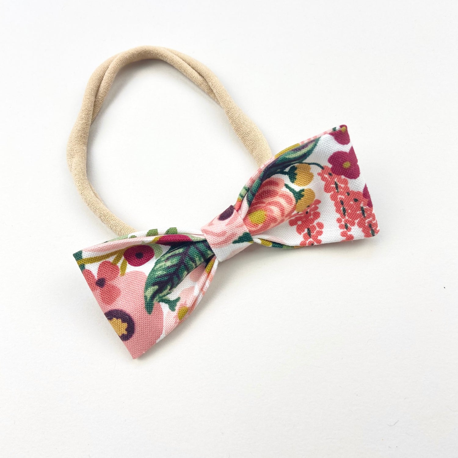 Blossom Ruby Bow Headband - Emma Neale Handmade