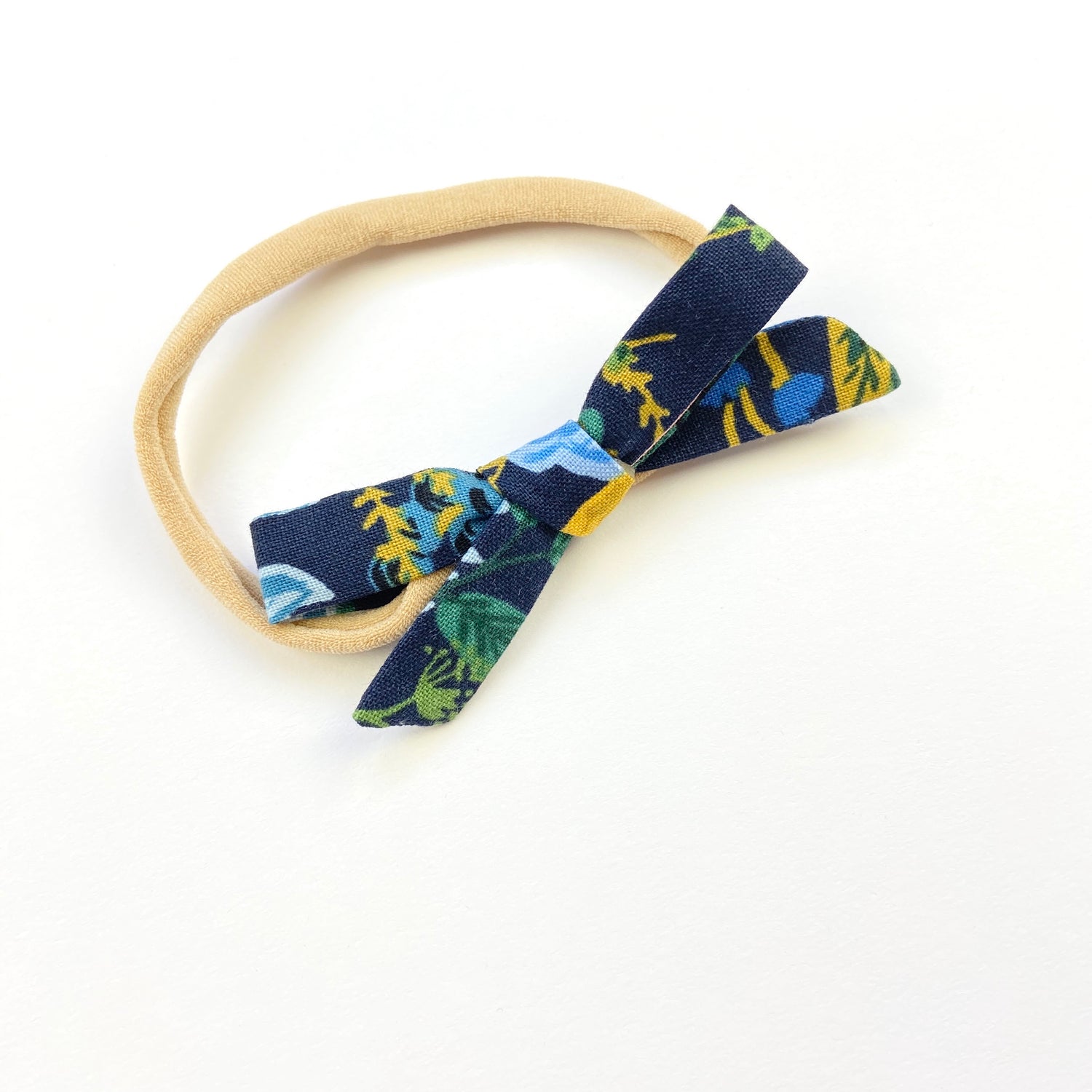 Floral Vines Orla Bow Headband - Emma Neale Handmade