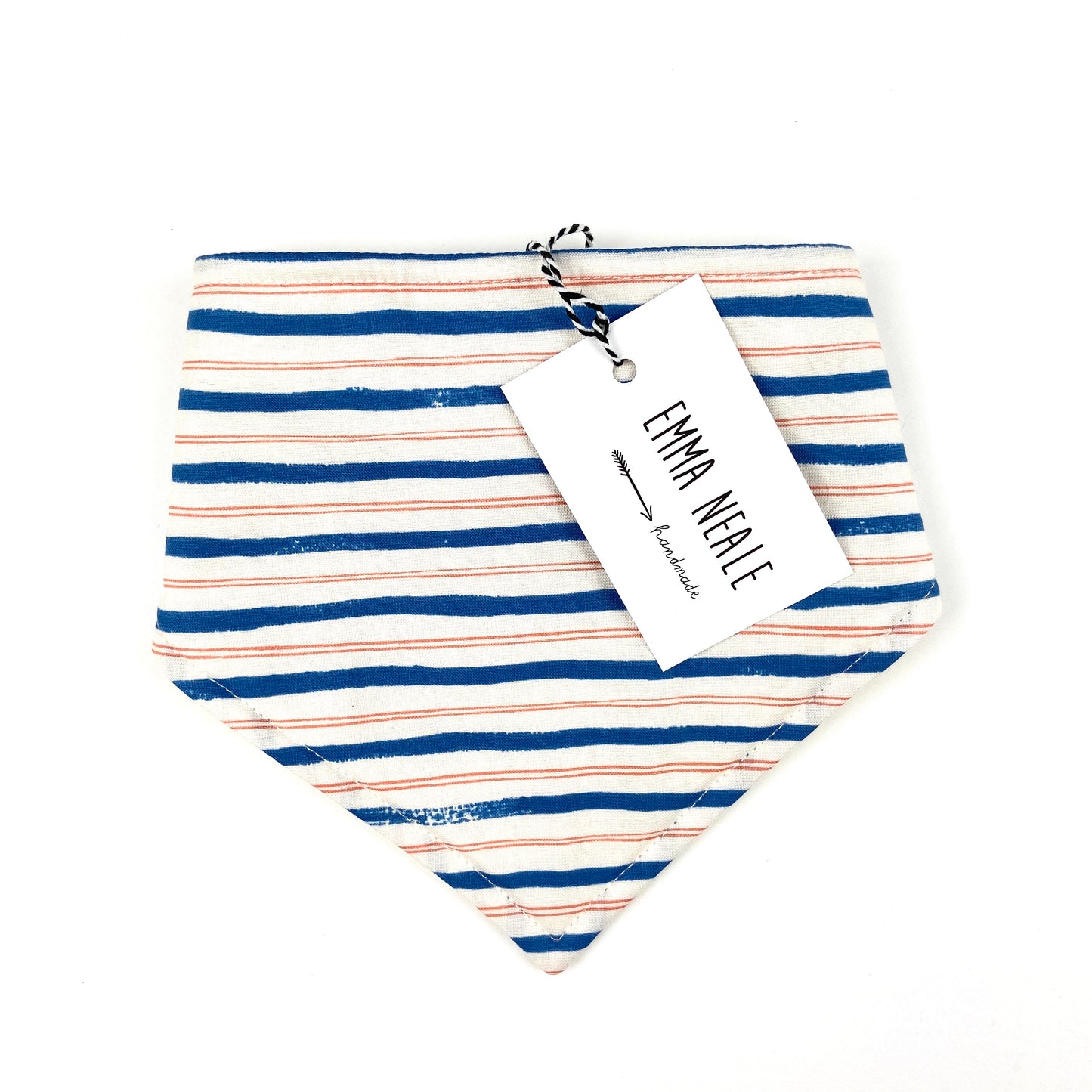 Stripe Bandana Bib - Emma Neale Handmade