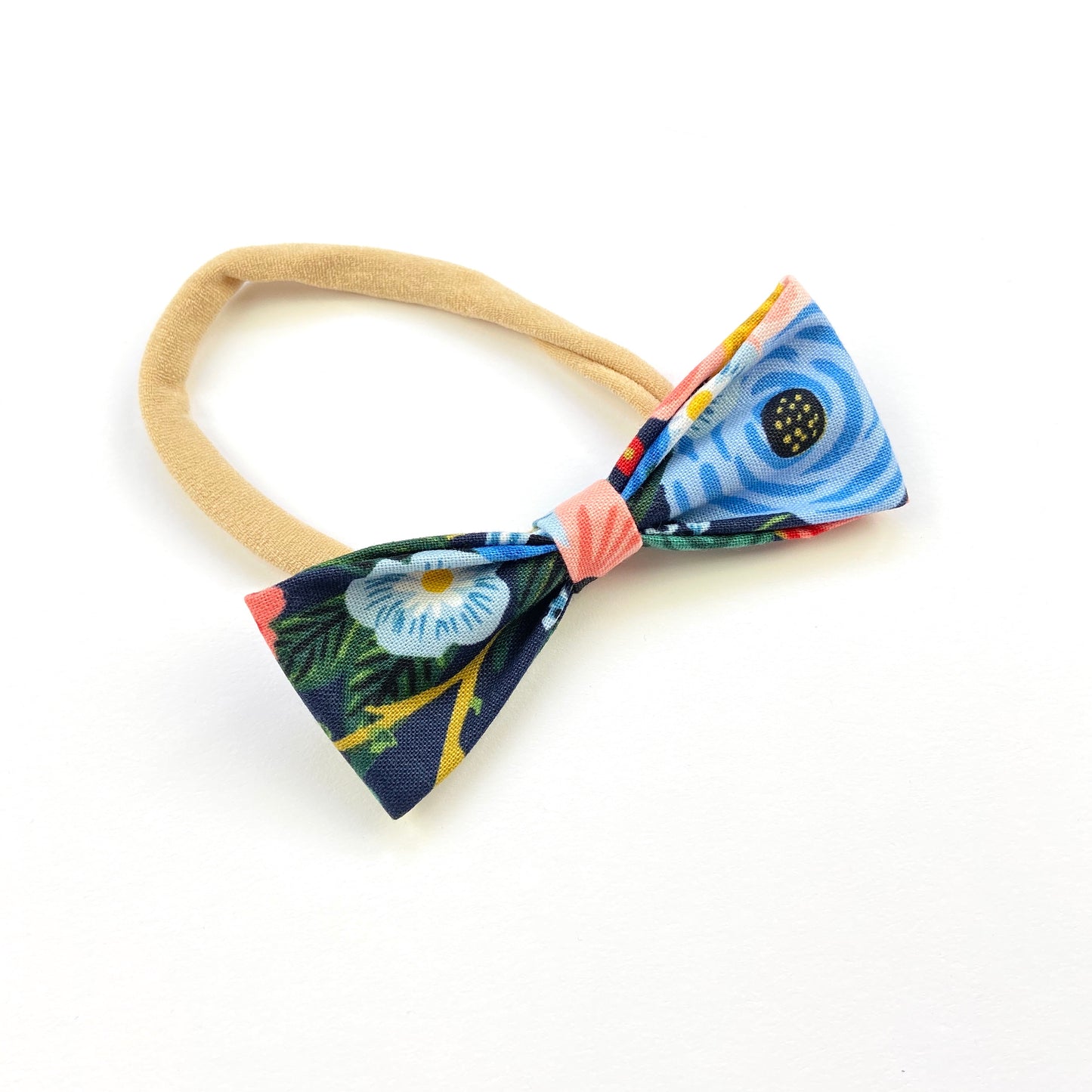 Floral Vines Ruby Bow Headband - Emma Neale Handmade