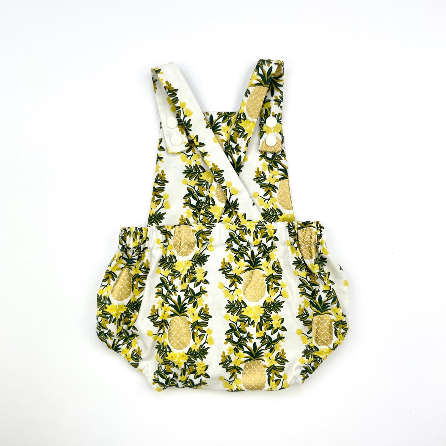 SALE 20% OFF Pineapple Vines Short Romper - Emma Neale Handmade