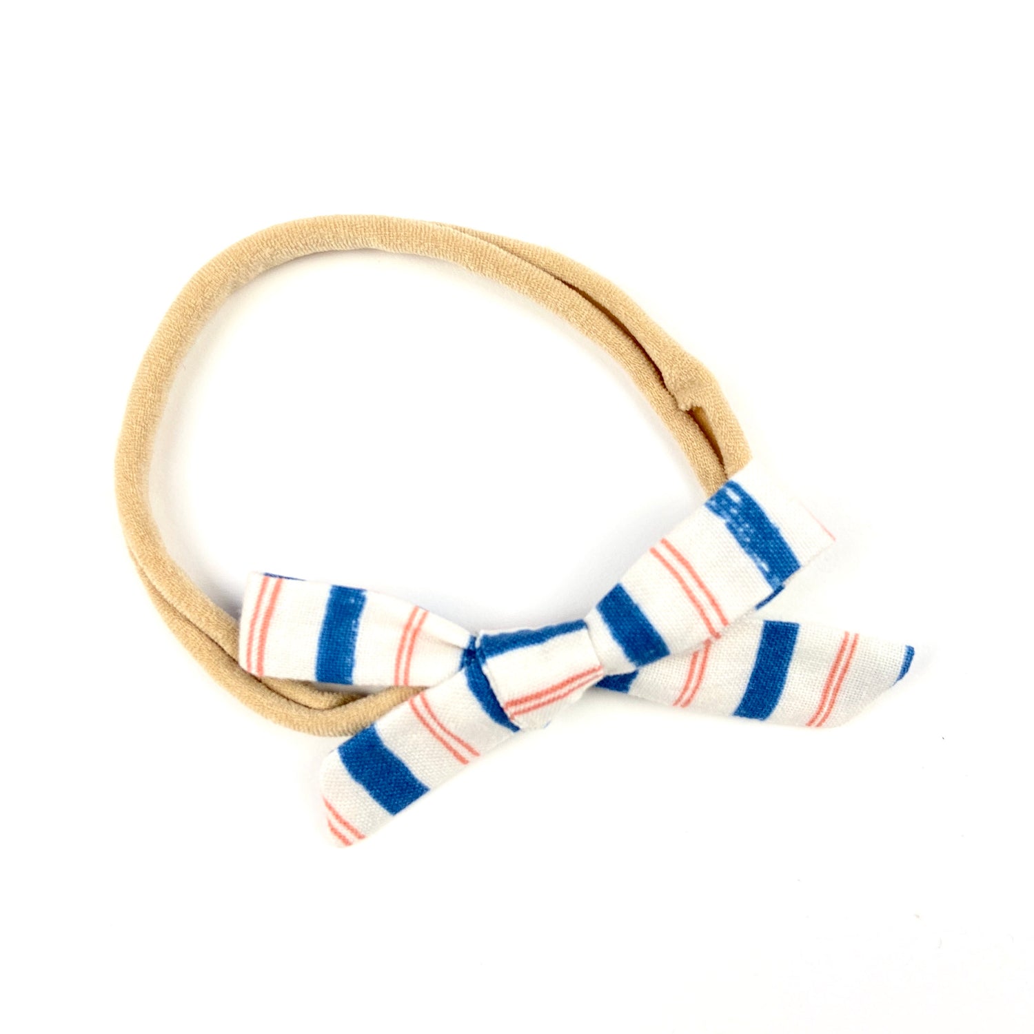 Stripe Orla Bow Headband - Emma Neale Handmade