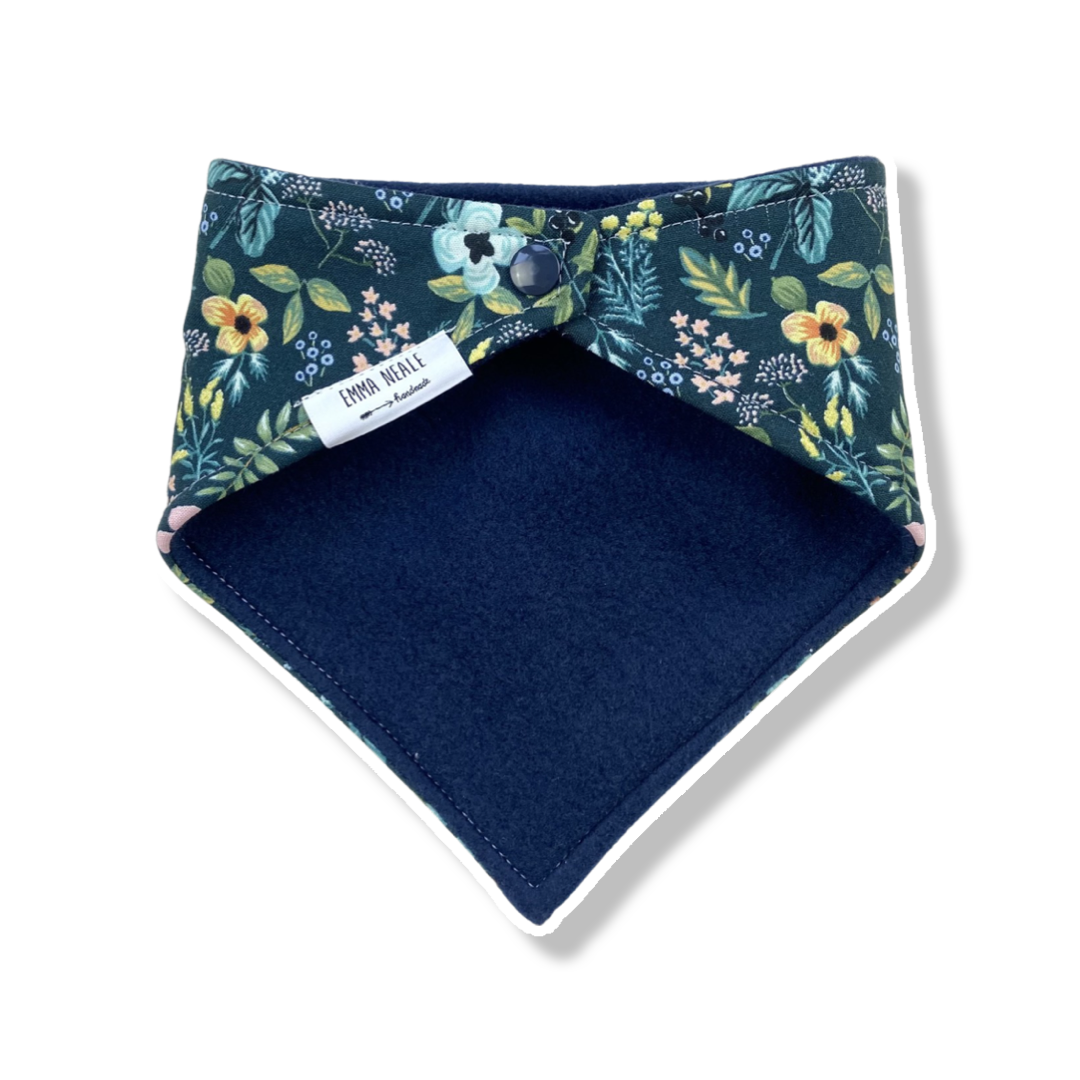 TWILIGHT HERB GARDEN BANDANA BIB - Emma Neale Handmade