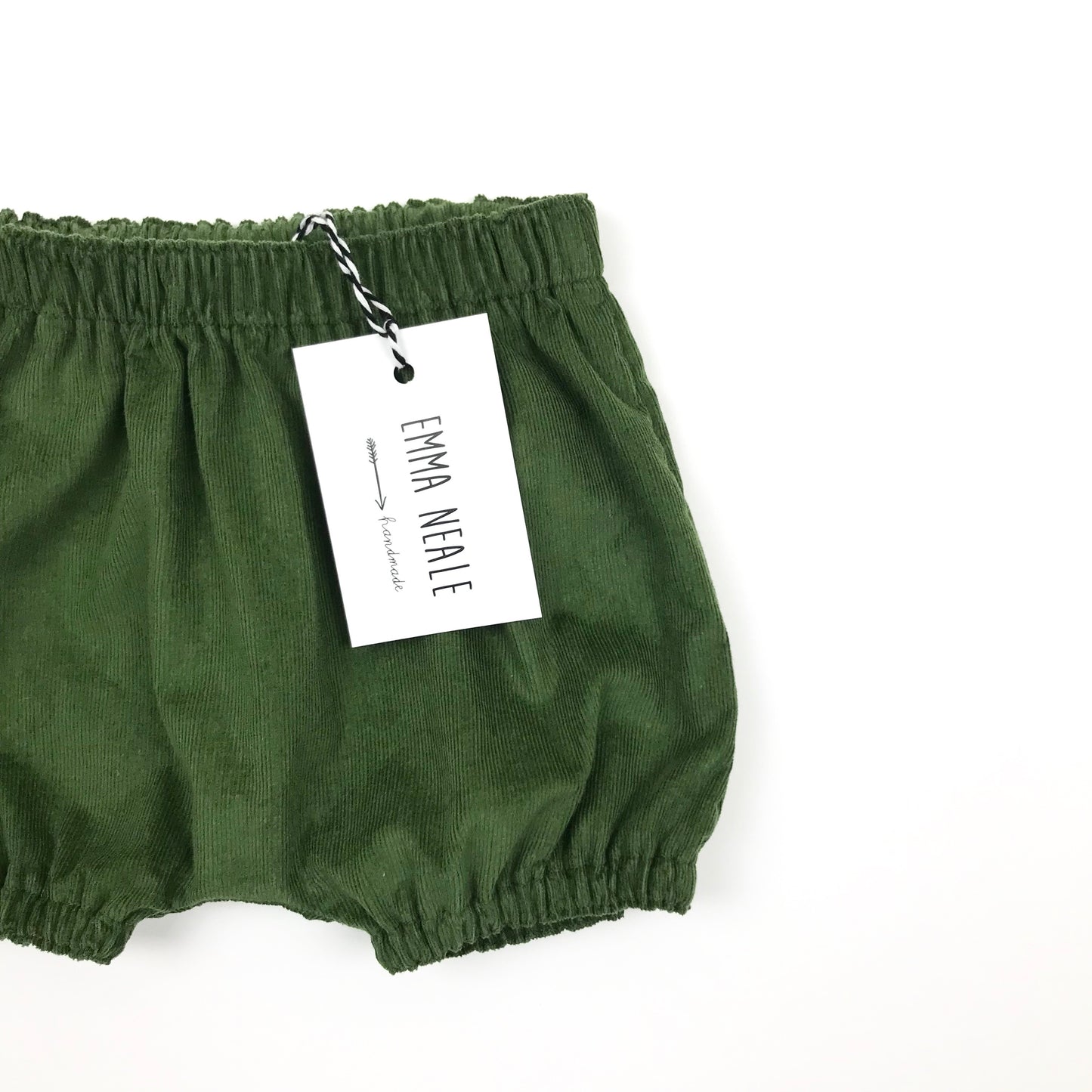 Olive Needlecord Bloomers - Emma Neale Handmade