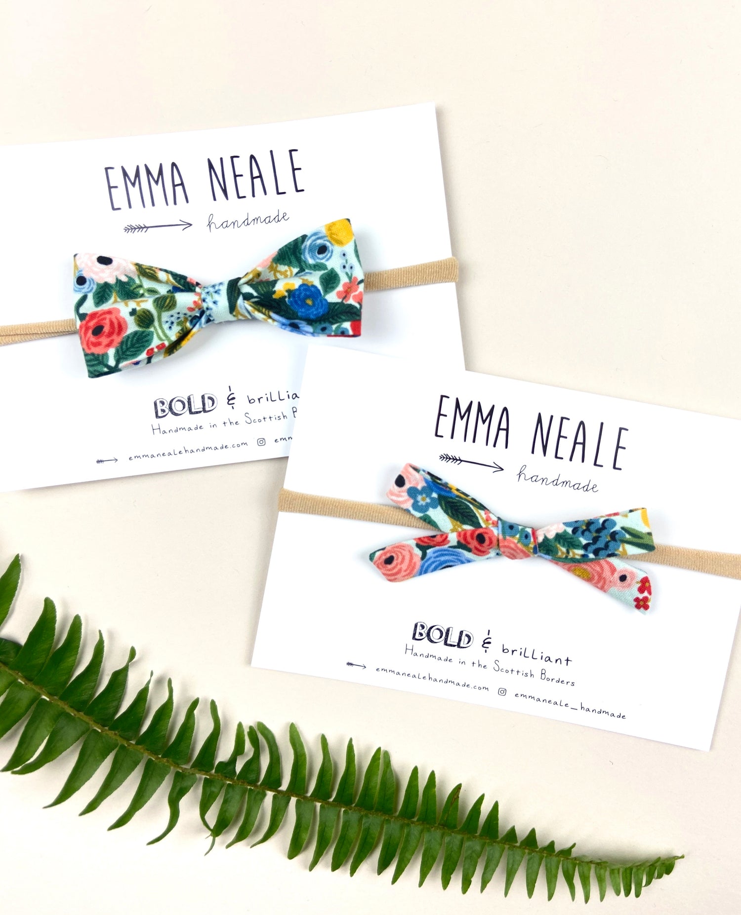 Garden Party Orla Bow Headband - Emma Neale Handmade
