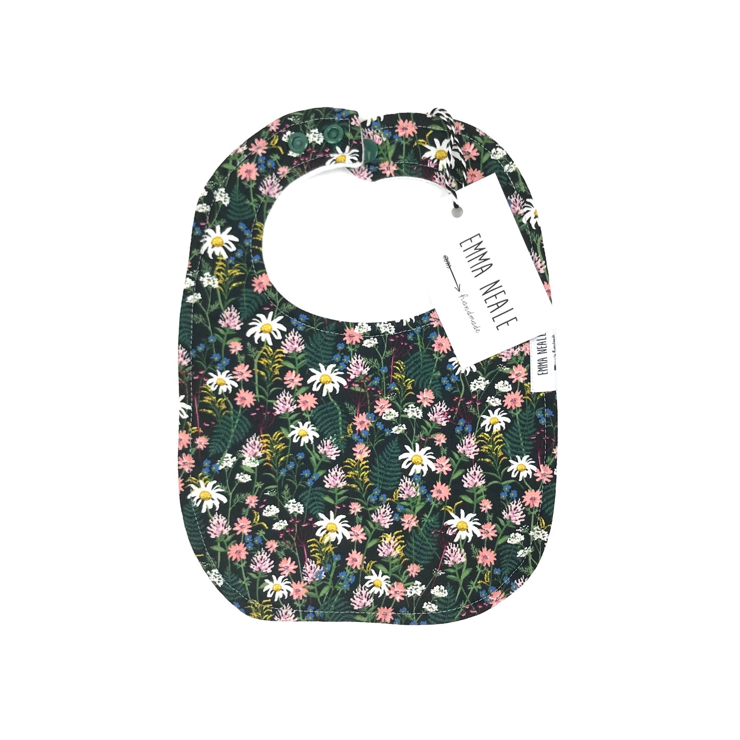 WILDFLOWER TRADITIONAL BIB - Emma Neale Handmade