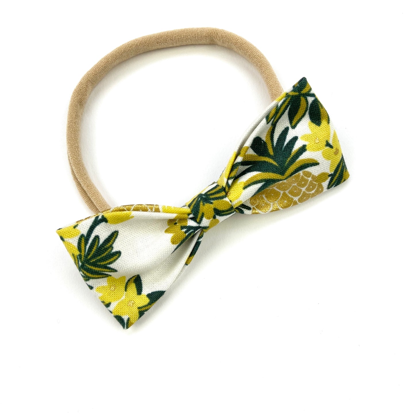 PINEAPPLE VINES RUBY BOW HEADBAND - Emma Neale Handmade