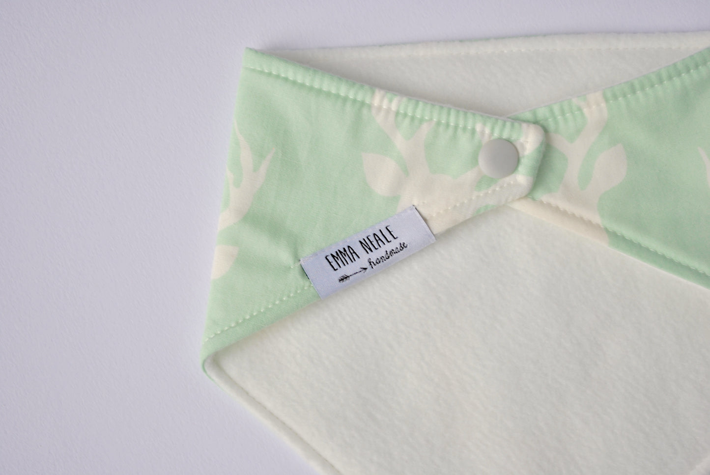 SALE Mint Stag Bandana Bib - Emma Neale Handmade