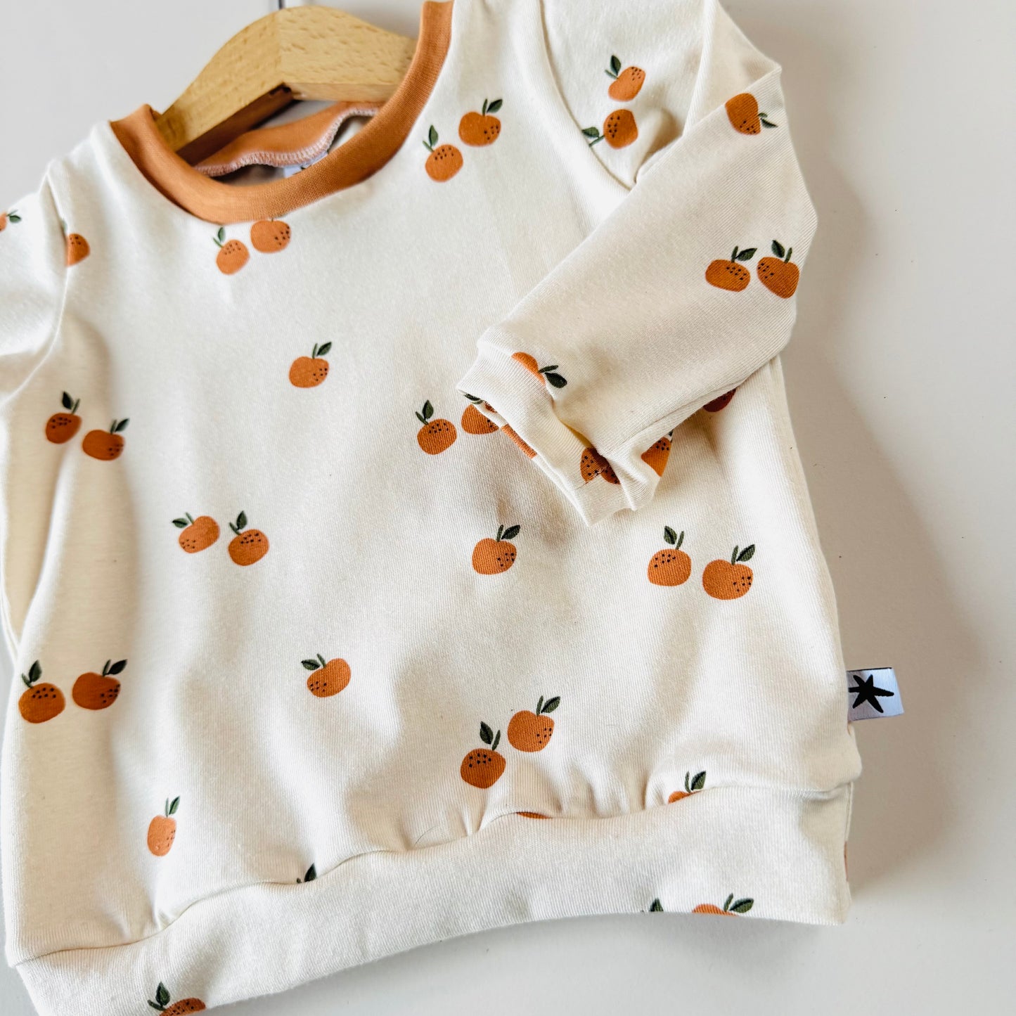 Little Oranges T-shirt - Long or Short Sleeve - Emma Neale Handmade