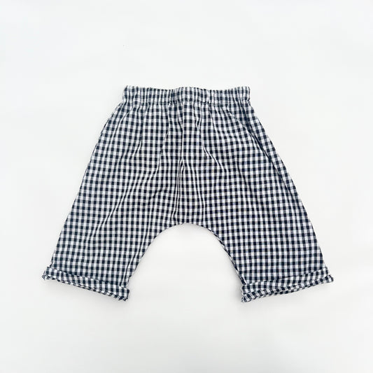 Clack and white check kids trousers 