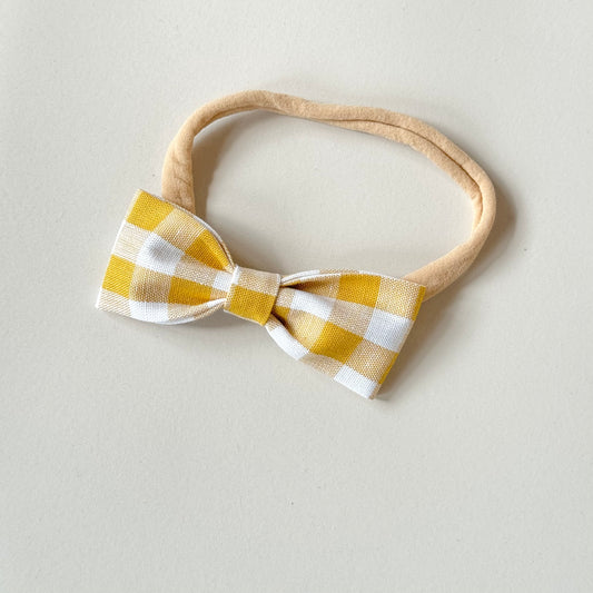 Golden Check Headband