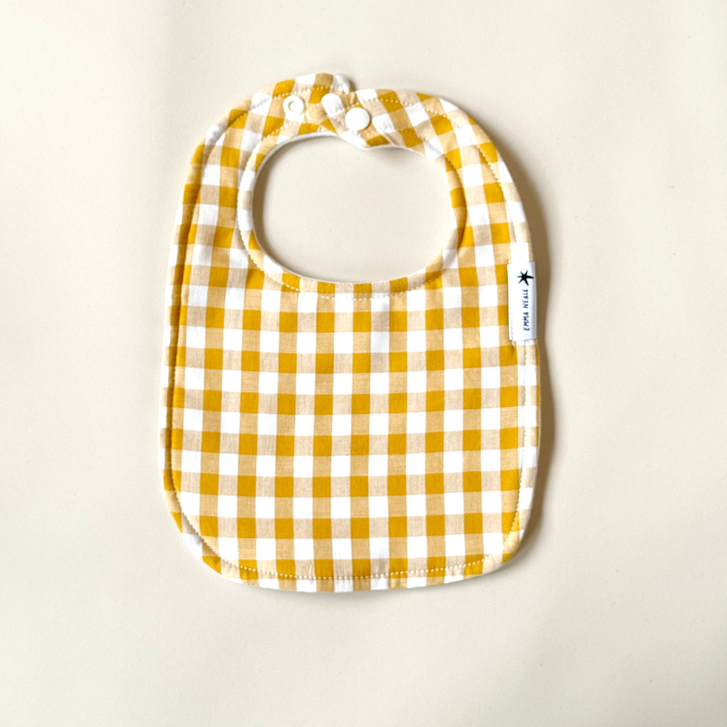 Golden Check Traditional Bib