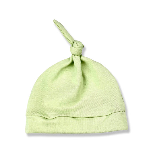 LIME KNOTTED HAT - Emma Neale Handmade