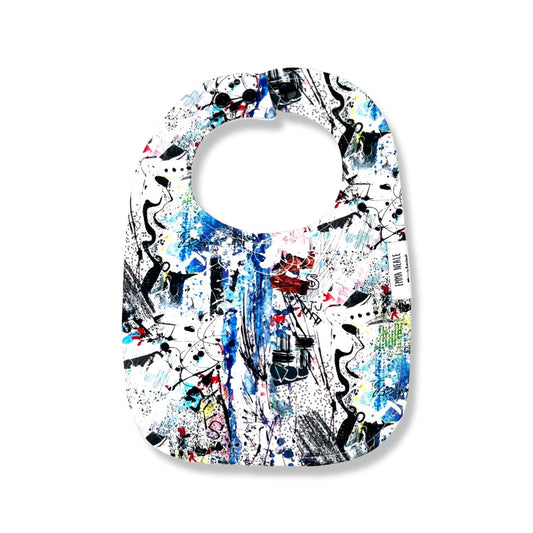 GRAFFITI TRADITIONAL BIB - Emma Neale Handmade