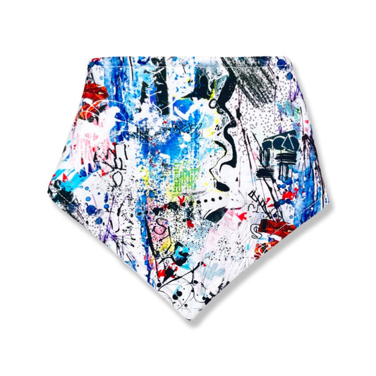 GRAFFITI BANDANA BIB - Emma Neale Handmade