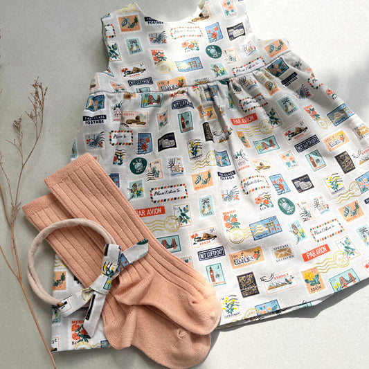 WORLD TRAVELLER ORLA BOW HEADBAND in STONE