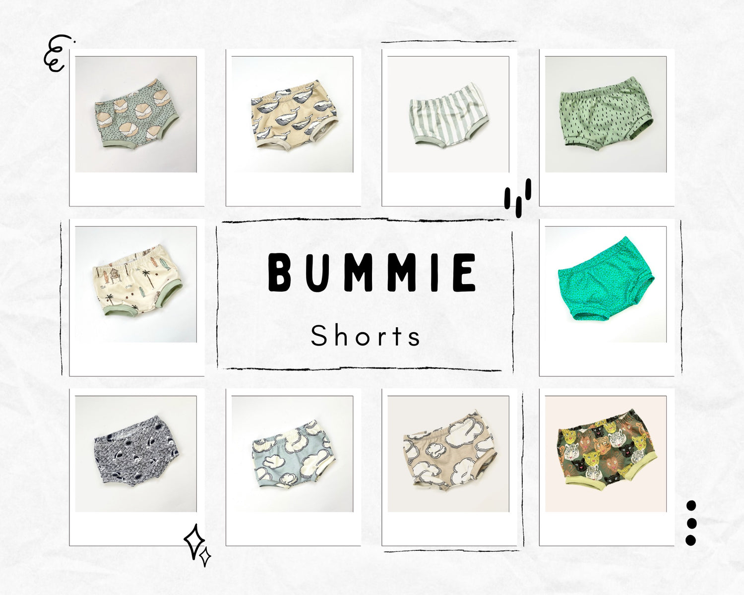 SWEET TREAT BUMMIE SHORTS - Emma Neale Handmade