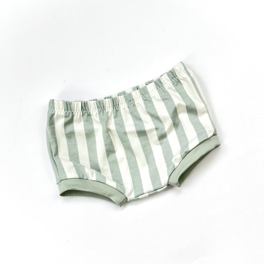 SEAFOAM STRIPE BUMMIE SHORTS - Emma Neale Handmade