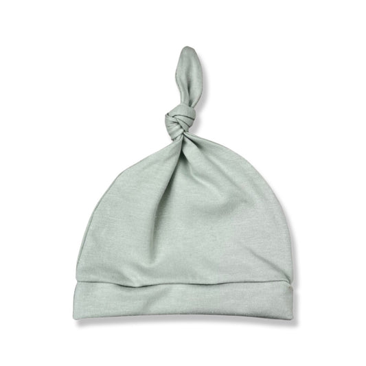 SEA FOAM KNOTTED HAT - Emma Neale Handmade