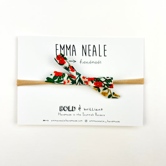 FLORA ORLA BOW HEADBAND - Emma Neale Handmade