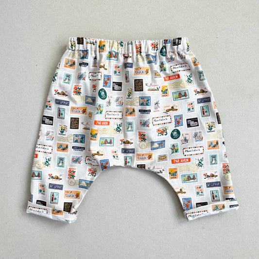 WORLD TRAVELLER HAREM TROUSERS in STONE