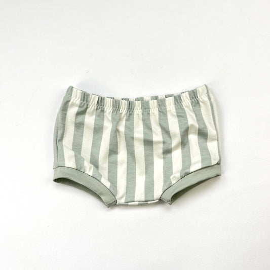 SEAFOAM STRIPE BUMMIE SHORTS - Emma Neale Handmade