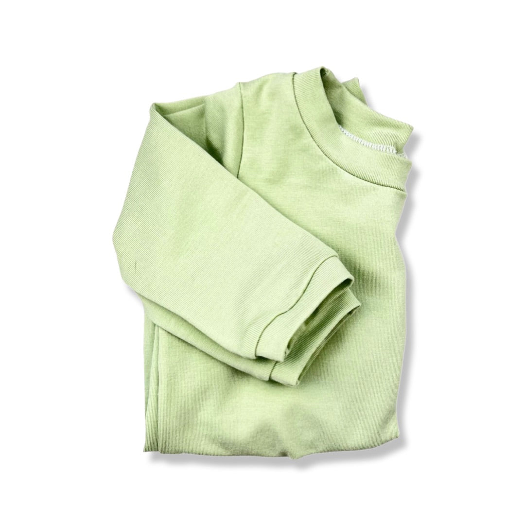 LIME T-SHIRT - LONG OR SHORT SLEEVE - Emma Neale Handmade