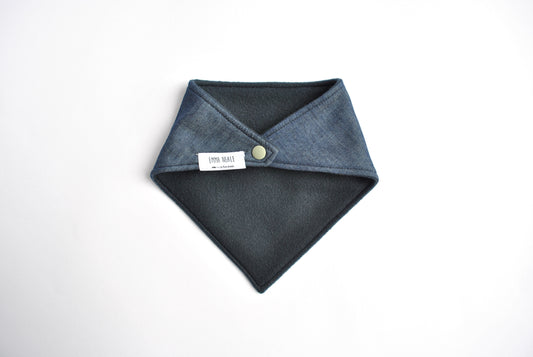 Dark Denim Bandana Bib - Emma Neale Handmade