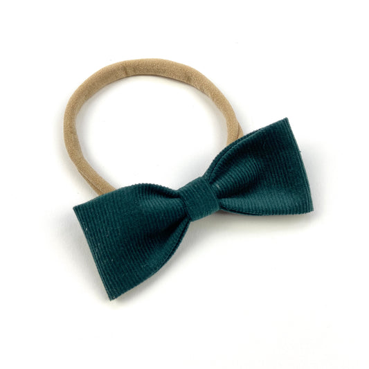 Moss Ruby Bow Headband - Emma Neale Handmade