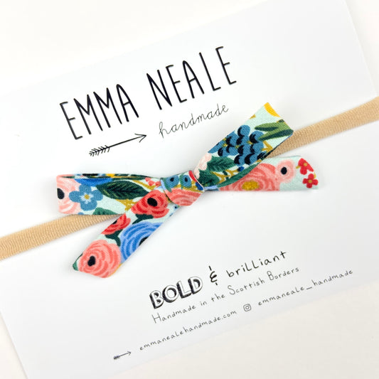 Garden Party Orla Bow Headband - Emma Neale Handmade