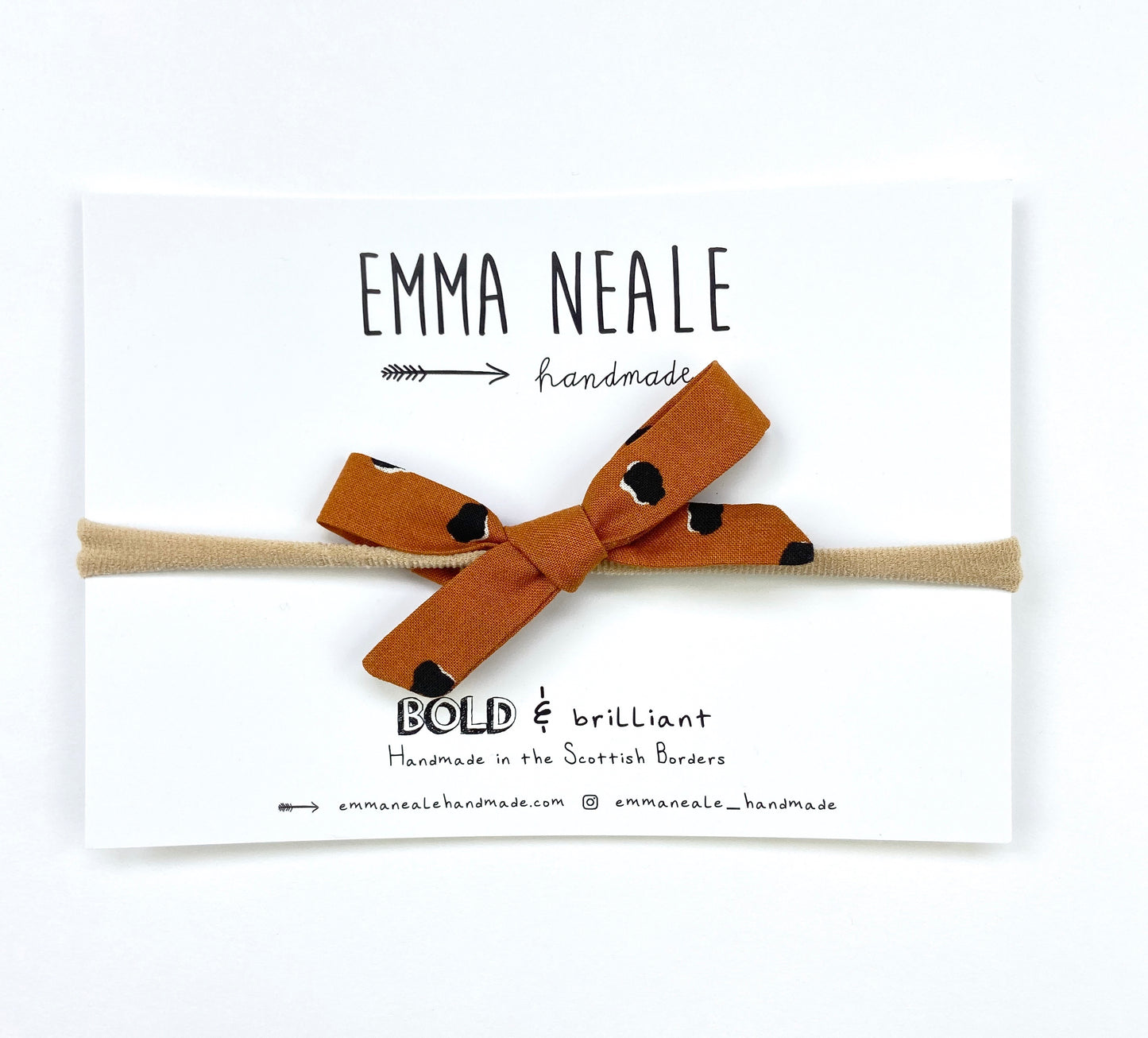 Mystery Fur Orla Bow Headband - Emma Neale Handmade