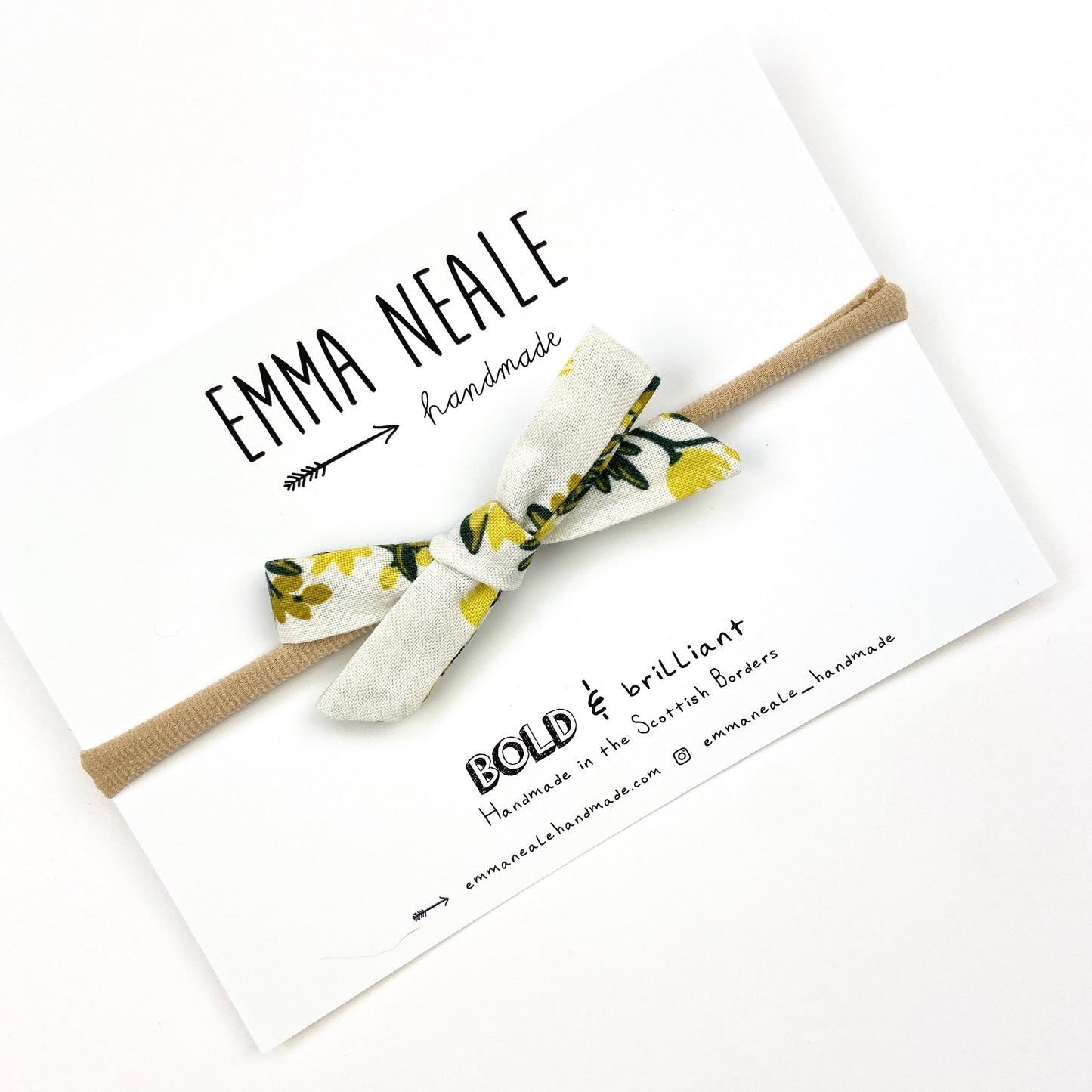 PINEAPPLE VINES ORLA BOW HEADBAND - Emma Neale Handmade