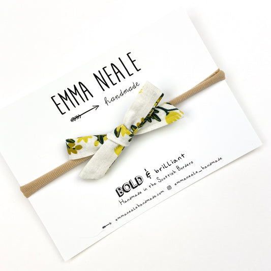 PINEAPPLE VINES ORLA BOW HEADBAND - Emma Neale Handmade