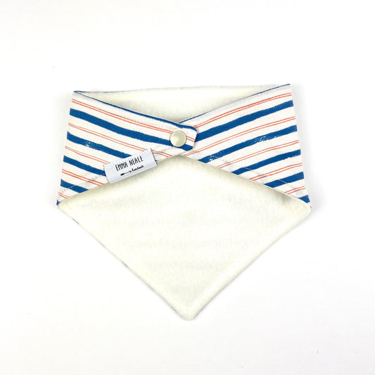 Stripe Bandana Bib - Emma Neale Handmade