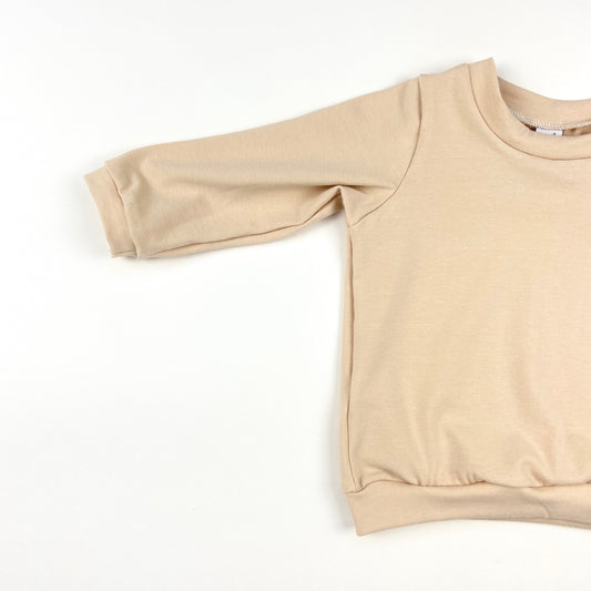 ALMOND T-SHIRT - LONG OR SHORT SLEEVE - Emma Neale Handmade