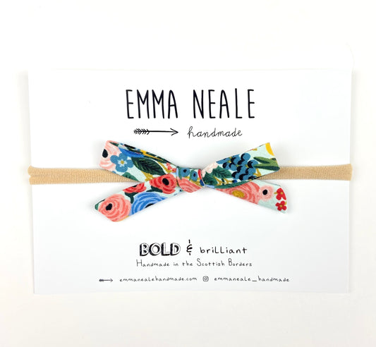 Garden Party Orla Bow Headband - Emma Neale Handmade