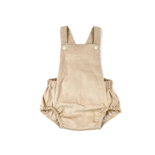 Fudge Baby Needlecord Short Romper - Emma Neale Handmade
